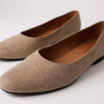 Ralph Lauren  Women Tan Pointed Toe Ballet Flats Shoes Size 9.5C Old Money VTG Photo 0