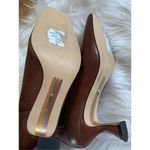Sam Edelman  Lani Brown Leather Square Toe Spool Kitten Heel Bootie Sz 7m Photo 2