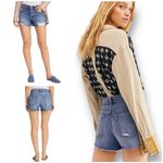 Free People We The Free Sofia Distressed Cutoff Denim Shorts Photo 5