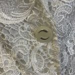 Baciano white‎ Lace Jacket Size Small. White Photo 4