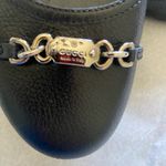 Gucci Black and Gold Leather Flats with Chain Detail Authentication provided Photo 11