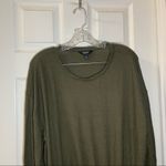 Simply Vera, Vera Wang Simply Vera Vera Wang Green Scoop Neck Rufffle Hem Blouse XL Photo 4