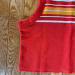 Cotton On Red orange yellow white high neck Cotton:On Tank top Photo 2