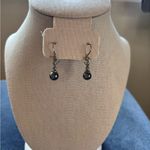 Artisan Metallic Hematite Drop Earrings with Sparkling Marcasite Accents Photo 4