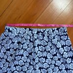 Poppy Lux Pippa‎ Rose Jersey Skirt Navy Blue Floral High Waisted Comfy Size 6 Photo 5