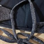 Wild Fable  Women's Black Lurex High Neck Halter Bikini Top - Size XS - NWT Photo 5