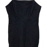Forever 21  Y2K Pinstripe Bodycon Mini Dress – Small – Adjustable Straps Photo 0