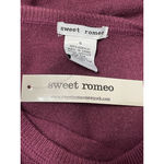 Sweet Romeo  Pullover Sweater Long Sleeve Crew Neck Tight Knit Purple Women's S Photo 7