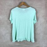 Style & Co Mint Green Ruffled Soft T-shirt NEW Petite XL Photo 5