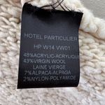 Cardigan Wool Blend Cream Chunky Knit Popcorn Open Front Small Hotel Particulier Photo 6