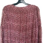 Joie  Dress Snow Silk Mini Floral Paisley Long-Sleeve Port Wine XS NWT Photo 6