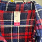 No Boundaries  Red and Blue Plaid Shirt Photo 2