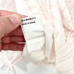 Chicways Ivory Red Stripe Long Sleeve Tie Front Crop Top Size M Size M Photo 5