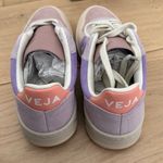VEJA  v-10 leather sneakers purple and pink Photo 7