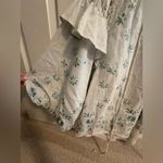 Anthropologie NWT  Embroidered Smocked Linen Top Boho Photo 6