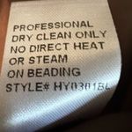 NWT LM Collection Brown / Taupe Beaded Halter Neck Empire Waist Formal Dress Photo 14