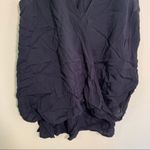 Fifteen Twenty Draped Surplice Neck Tank Top Navy Blue S Photo 4