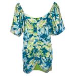 RUNAWAY THE LABEL  Ashlyn Mini Dress in Teal Floral Photo 2