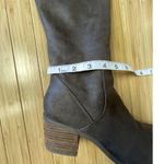 Report Fisher Women’s Boots Size 7.5 Riding Boot Over the Knee Brown Half Zip Photo 13