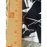 Mario Serrani  Italy Black with White Leaf Design‎ Bermuda Shorts Women's Size 10 Photo 5