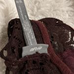 Aerie  Lace Deep Burgundy Halter Bra size Medium Photo 3