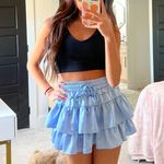 Light Blue Ruffle Skort Photo 0