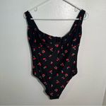 We Wore What Ruched Cup One Piece Swimsuit Black Cherries XL Photo 3