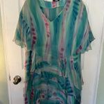 Vintage 90s Yolanda Lorente Hand Painted Dress 100% Silk Size undefined Photo 7
