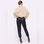 ZARA  SATIN PAJAMA STYLE Skinny PANTS W/ DRAWSTRING BLACK SIZE S NEW Photo 4