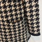 Max Studio  Women's Houndstooth Jacquard Open-front Cardigan In Black Photo 4