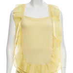 Vintage Red Valentino Silk ruffle wool top Yellow Size M Photo 0