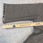 St. John  Knit Jacket Size 14 Black White Fringe Trim Flower Brooch Saks USA Photo 10