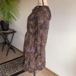 Joie  Floral Silk Long Sleeve Black Dress Size Small Photo 6