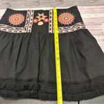 Desigual  Black Skirt  with Colorful Embroidery Size 40 Photo 4