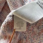 Gap Womens S Beachy Hoodie Stitch Knit Sweater Multicolor Marled Cotton Linen Photo 4