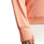 Athleta V Neck Sunrise Sweatshirt in Beach Peach Heather Plus Size 2X Photo 2