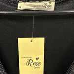 Forever Rose Black Metallic Silver Sleeveless Belted Jumpsuit Plus Size 1X Photo 10