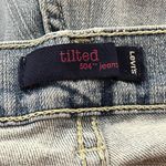 Levi's Y2K Levi’s Tilted 504 Jeans Distressed Low Rise Straight Light Wash 11 Juniors Photo 2