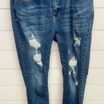 Judy Blue Women's Size 13 Skinny Distressed Medium Wash Photo 0