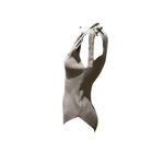 Wishlist Women's Beige Ribbed Sleeveless Bodysuit Size L Photo 5