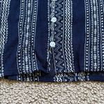Hippie Rose  Navy and White Patterned Top Photo 3