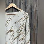 Wildfox  white and gold marble print sweatshirt Photo 1