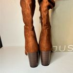 JustFab Fiona Slouched Heeled Boot Luggage casual classic comfy fall winter stylish Photo 5