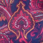 Vintage 80s Dress Silk Suede Leather Paisley Print Drop Waist Burgundy Plus Size Blue Size 18 Photo 8