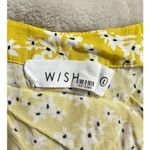 Wish  Golden Bloom Dress Women's Large Yellow Mini V-Neck Puff Sleeve Ruffle RTR Photo 6