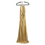 Reformation  Jeany Backless Silk Formal
Long Maxi Dress Sunshine Yellow size XLP Photo 5