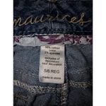 Maurice's Low Rise Jeans Size 5/6 Wide Leg Bootcut Embroidered Pockets Blue Boho Photo 5
