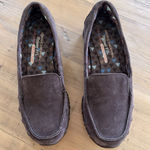 Skechers Womens Size 8 Chocolate Slip On Memory Foam Casual Shoes Leather Photo 0