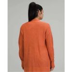 Lululemon  Cashlu Sweater Wrap heathered pink Savannah Sz M L Photo 2