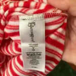 Pajamagram Pajamas Christmas Candy Cane Flannel Top Satin Shorts Size Large Red Photo 8